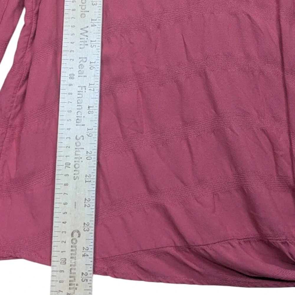 Free People‎ Blouse Pink Tie-Front Bell Sleeve V-Neck Boho Flowy Women's Medium?